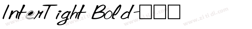 InterTight Bold字体转换